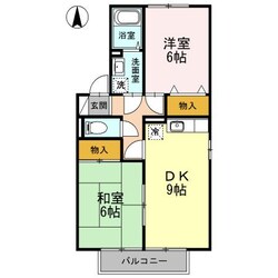 セジュール高橋（Ｄ）の物件間取画像